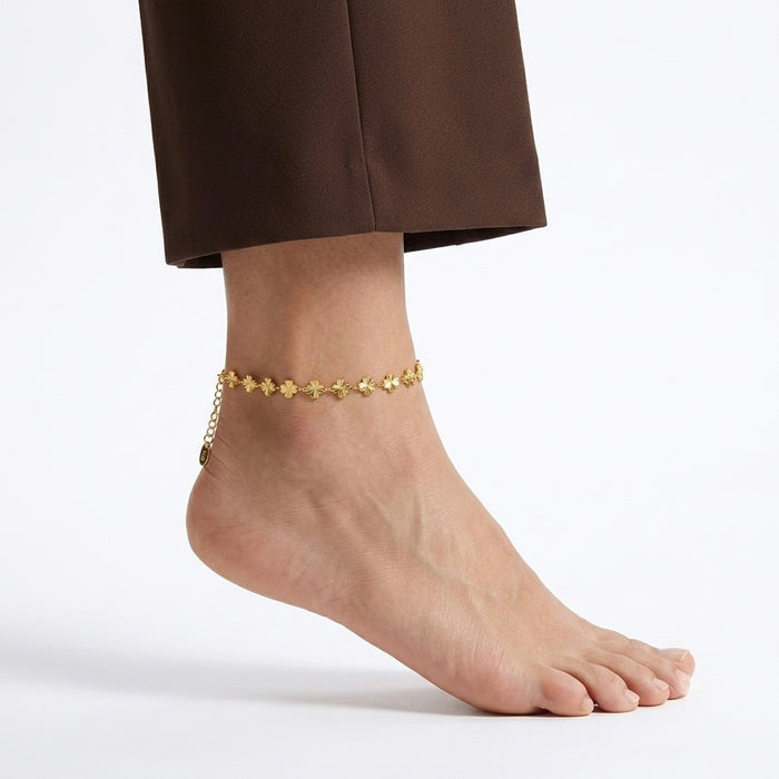 Flower Charm Anklet