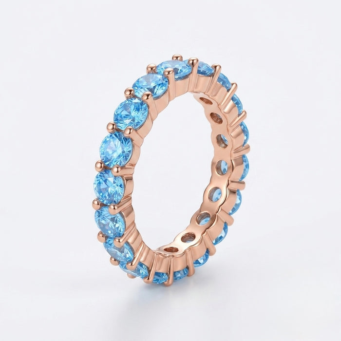 Zirconia Row Ring