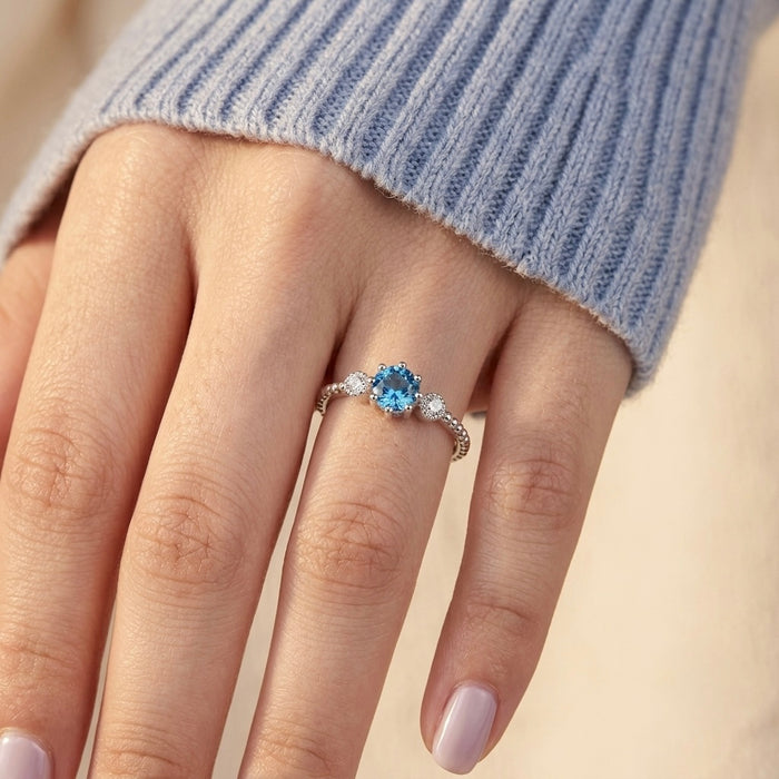 Odessa Rhinestone Band Ring