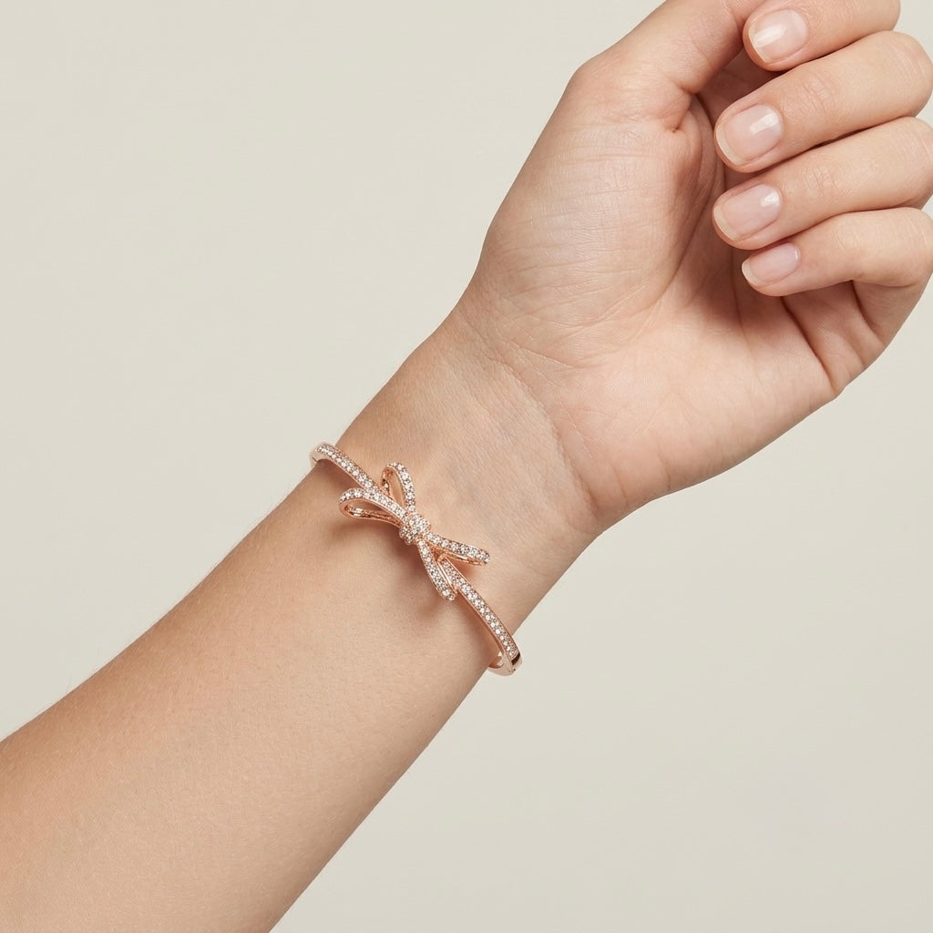 Crystal Bow Bracelet